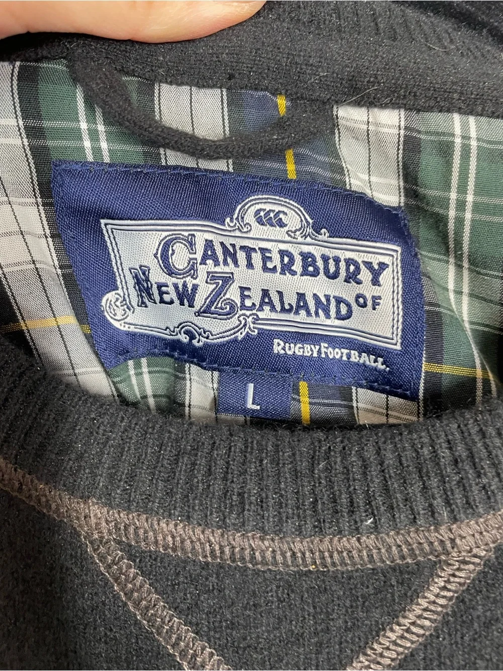 Canterbury Cashmere Men's Black Crewneck Sweater Minimalist Cozy Comfy Large - Picture 4 of 15
